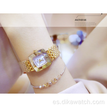 BS FA1197 reloj de mujer de marca china para mujer con encanto de lujo de acero inoxidable de oro rosa de cuarzo relojes de moda a prueba de agua